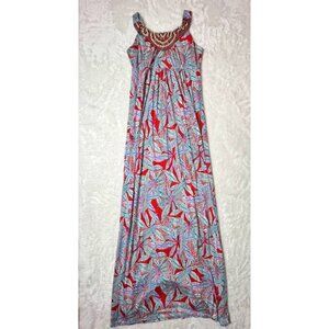 Janette Fashion | Dresses | Janette Fashion Womens Multicolor Geometric  Flower Long Dress Size 8 | Poshmark